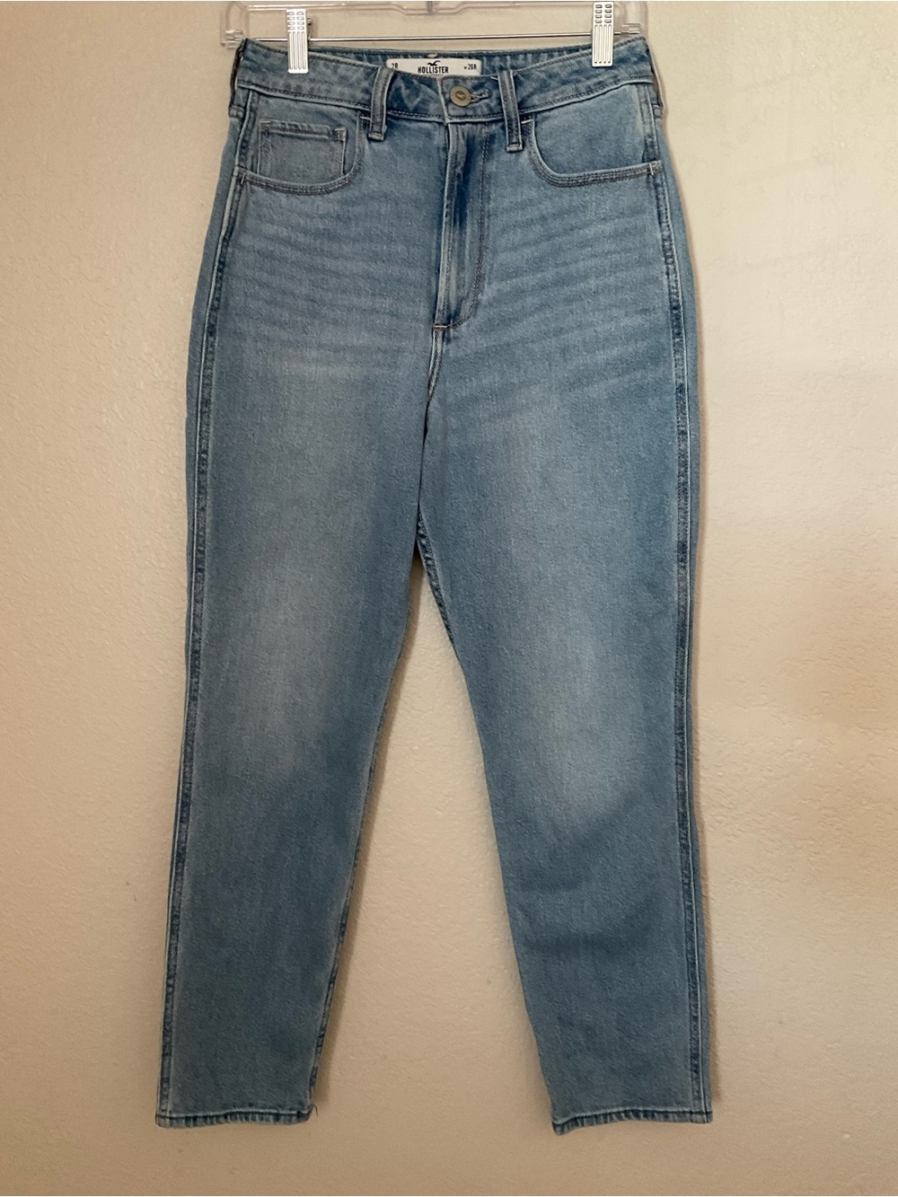 Hollister Light Blue High-Rise Mom Jeans women‎ size 2R